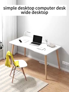 SUNNY Simple Study Table Study Desk Home Bedroom Office Table Writing Desktop Laptop Table Ergonomic arc