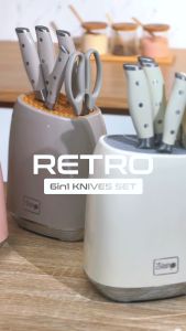 STEIN Retro Holder Knives 6 Pcs - Pisau Set + Holder