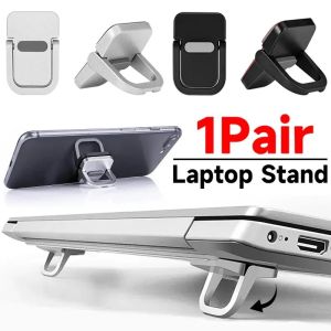 1Pair/Set Portable Keyboard Riser Self-Adhesive Mini Laptop Stand Invisible Computer Keyboard Stand Laptop Feet for Macbook Notebook Support