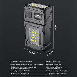 Goldstar LED Climbing lamp Flashlight Strong Light Super Bright Charging Portable Long Endurance Cap Lamp Outdoor  Magnetic Emergency Multifunctional Cob Work Light