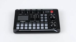 RAJA TaffSTUDIO Mixer Karaoke External Audio Portable Microphone  Pro Bluetooth Sound Card Live F998