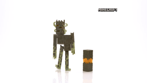 Minecraft Feature Villain Interactive Action Figure – Iconic Large-Scale Mob with Electronic Sounds and Signature Attack Motion