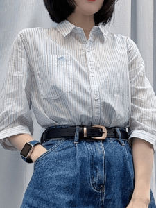 Fashionable Casual Versatile Womens Shirt Spring 2025 Elegant High-End Sensation Beautiful Top European Style Heavyweight