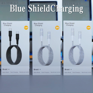 [BUY 1 GET 1 FREE] BlueShieldCharging 60W PD Dual Type‑C Fast Charging Braided Cable For i18 i17 i16 i15