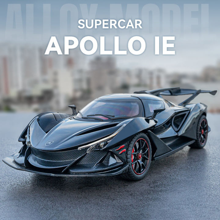 【RUM】1:24 Scale Apollo IE Alloy Car Model Light & Sound Effect Diecast ...