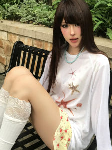 เสื้อยืดแขนยาวลายเรือสีฟ้าสไตล์อเมริกัน ทรงหลวมสบายๆ สำหรับฤดูร้อน ทรงหลวมสบายๆ ลำลอง ลำลอง สบายๆ เสื้อยืด