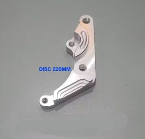 Promo~ Breket Depan Kaliper 2Piston 2P Full Cnc For Disc 220mm Disc 260mm & Disc 300mm Pnp Yamaha Nuovo/ Rx King New/ Vixion/ Jupiter Z Burhan/ Vega Zr(Th 2007/2008) /F1zr/ Byson/ Scorpio