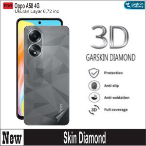 Skin Garskin Diamond 3D Anti Jamur Oppo A18 A38 A58 A78 4G 5G Screen Guard