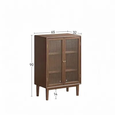WEISHA | Tủ Buffet Gỗ Nguyên Khối Phong Cách Retro