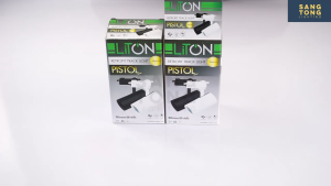 Liton โคมสปอทไลท์ LED แบบติดราง รุ่น Pistol มีทั้งสีดำ สีขาว (โคมเปล่า) ใช้กับรางไฟ 2 สาย โคมเหมาะกับใส่หลอดไฟ MR16