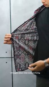 DGM Kemeja Batik Pria Lengan Pendek Batik Songket 005 A