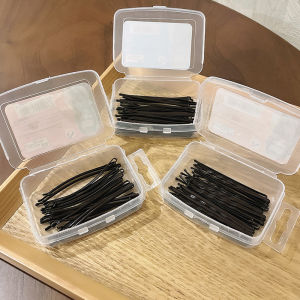 Simple Black Hair Clip Fixed Hair Clamp Girly Barrette Beach Side Clip Teenage Girl Hair Accessories Korean Style Hair Decorations