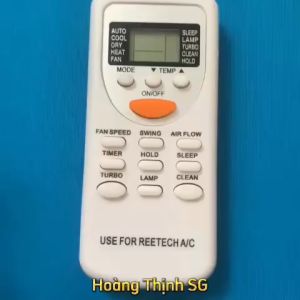 Điều Khiển Điều Hòa Reetech ZH-03 Remote Máy Lạnh Reetech tặng kèm pin