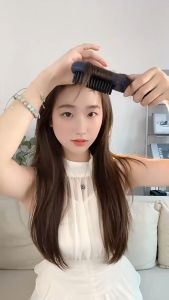 หวีไฟฟ้าไร้สาย หวีไฟฟ้าผมตรง ผมตรงผมหยิก 4000amh หวียืดผมแบบพกพา ขนาดเล็ก พกพาสะดวก ปรับอุณหภูมิได้ 4 ระดับ