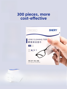 Shery Disposable Lens Cleaning Wipes Anti-Fog Eye Glasses Cloth Special Use No Scratch on Lenses Eye Care Products Accessories