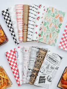 AnnBaking Oil-Resistant Baking Paper for Hamburger Packaging and Oil Absorption Kitchen Tools for Baking Food