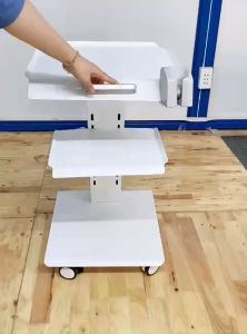 [HCM]Xe Đẩy Nha Khoa 3 Tầng Tháo Rời Có Gài Tay Máy Khoan TP04