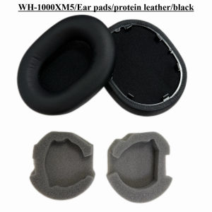For Sony WH-1000XM5 Mesh Ear Pads Protein Leather Earpads Sheepskin Gel Ear Cushion Headband Cover