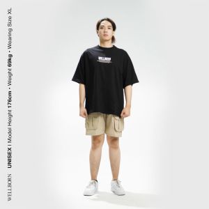 Wellborn T-shirt Oversized Hitam: Desain Unik Stylish & Nyaman