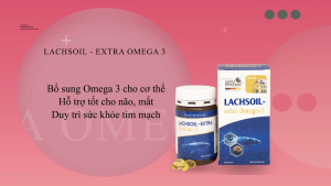 Lachsoil Extra Omega 3 viên uống dầu cá Hồi giúp bổ não bổ mắt tốt cho tim mạch hộp 60 viên | Nhập khẩu chính hãng Đức