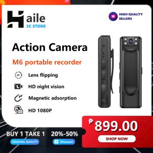 【Haile-shop】2024 mini action camera Portable Video Recorder HD Body Cam Wearable Sport DV Dash Cam Motion Night Vision BUY 1 TAKE 1 Rotating motion camera go pro camera vlogging 360 for vlogging