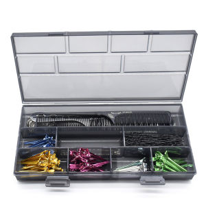 Hairdressing Tools Storage Box Multi Grid Compartment Organizer Comb Hairclips Storage Case Nail Accessories Container