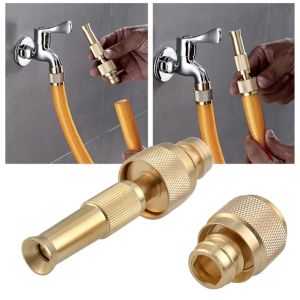 Đầu vòi xịt tăng áp bằng đồng rửa xe hơi rửa sân tưới cây làm vườn điều chỉnh được áp lực nước