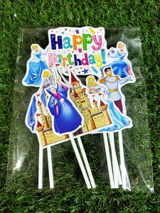Cake Topper Cinderella Happy birthday
