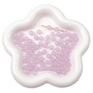 20ชิ้น/ถุงสีม่วงลูกปัดแก้วอวกาศหลวมสำหรับสร้อยข้อมือสร้อยคอเครื่องประดับ DIY ทำหัตถกรรมลูกปัด