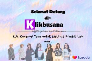 klikbusana Setelan Remaja Wanita Kekinian Usia 9-16 Tahun Kaos dan Celana Kulot Hitam ALPACA