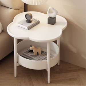 Topstar Stylish Sofa Side Table Cloud Shaped 2 Layer Organizer for Living Room Bedroom Nordic Bedside Table Coffee Table