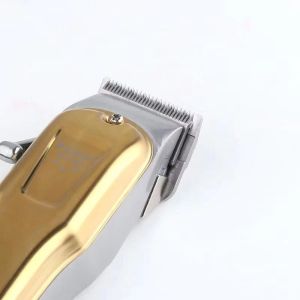 Kemei KM-2600A Hair Clipper Razor Rechargeable Hair Trimmer For Men All-Metal Adjustable Cut Machine LCD Display