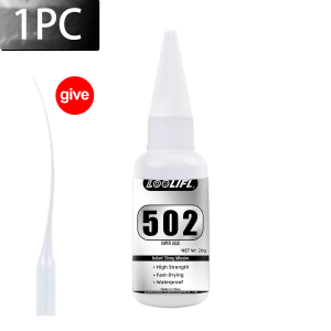 LOOLIFL | LOOLIFL Super glue 502 Strong Adhesive Cyanoacrylate for Hard Plastics Crafts DIY Ceramics FrameMetalBonding Liquid Glue Tool
