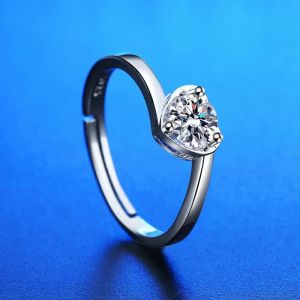Cincin Berlian Bentuk Hati Klasik Moissanite Untuk Wanita #Z03
