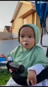 Kerudung anak perempuan Bergo rempel kcb Jersey premium Usia 0-3 tahun Jilbab instan Bayi anak balita