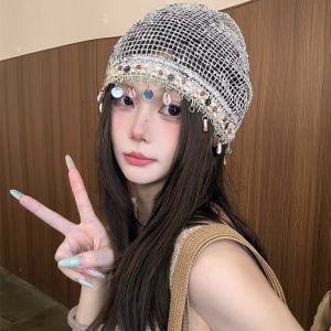 JIFANPAUL | Bohemian Lace Shell Decorated Hat for Women
