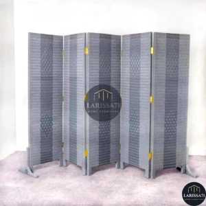 Pembatas Ruangan Rotan Sintetis Pintu 5