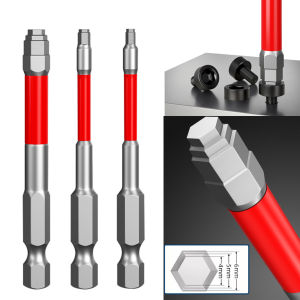 1/3Pcs Strong Magnetic Screwdriver Set 65/100mm Length 6.35mm Hex Shank Electric Screwdriver Bits 1.5mm To 6mm Screwdriver Bit