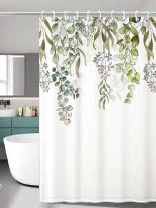 PAMPAS | Waterproof Drill-Free Polyester Bath Curtain