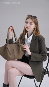 【COD/Original】Quality Pu Leather 2in1 Women Large Tote Bag Kili Kili Bags For Students Women