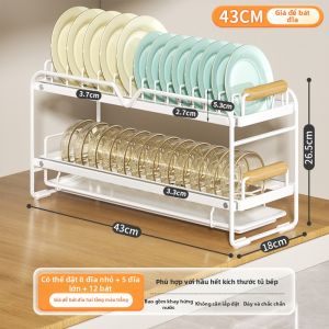 DOUGOU | Giá Đựng Dĩa Thoát Nước Rút Ra Được