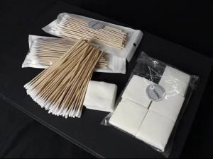 PINGMIC Cleaning Supplies - Cleaning Patches and Cleaning Swabs 6" Long Cotton Swabs Lint Free Cleaning Cloth Fit Most Caliber Firearms