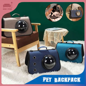 Cat Bag High-capacity Cat Shoulder Bags Foldable Handheld Space Capsule Mesh Breathable Outing Pet Crossbody Bag Pet Backpack