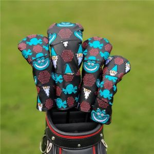 Bettinardi Skull Golf Wood Cover Driver Fairway Hybrid Waterproof Protector PU Leather Soft Durable Golf head Covers Rapid delivery