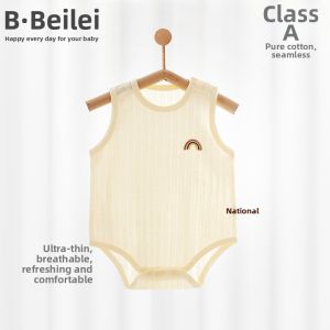 BEILEYI | Summer Sleeveless Cotton Baby Romper Sleepwear
