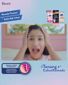 BIORE Pore Pack Plester Pembersih Komedo Black Oil Absorbing Powder 4 s