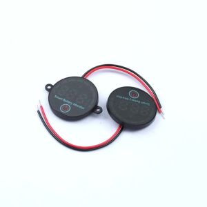 Round LED Battery Level Indicator DC 7-55V Adjustable Backlight Low Voltage Flash Alarm Power-off 3S-14S Lithium 12V 24V 48V