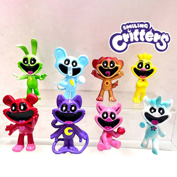 8PCS Smiling Critters Figure Smiling Critters Cat Nap Dog Day Catnap ...