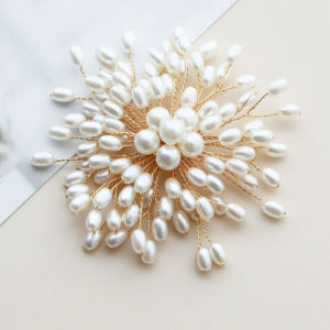 Pearl Bows Womens Brooch Pin Fashion Exquisite Elegant Graceful Knitting Outwear Suit Trimmings for Clothing