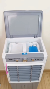 Meier พัดลมแอร์ ขนาดความจุ 30 ลิตร รับประกัน 2 ปี แถมเจลเย็น มีล้อ แผ่นกรองอากาศ พัดลมไอเย็น พัดลมไอน้ํา Air Cooler FDgrade